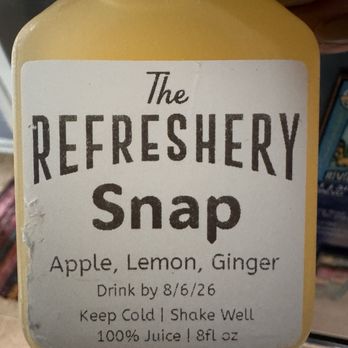 The Refreshery - Snap Apple, Lemon, Ginger - Juice Bars & Smoothies Near Me - Cary, North Carolina The Refreshery - Snap Apple, Lemon, Ginger - Juice Bars & Smoothies Near Me - Cary, North Carolina