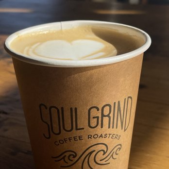 Soul Grind Coffee Roasters - Cliff side latte - Coffee & Tea Near Me - Pacifica, California Soul Grind Coffee Roasters - Cliff side latte - Coffee & Tea Near Me - Pacifica, California