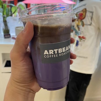 Artbean Coffee - Ube latte - Art Galleries Near Me - New York, New York Artbean Coffee - Ube latte - Art Galleries Near Me - New York, New York