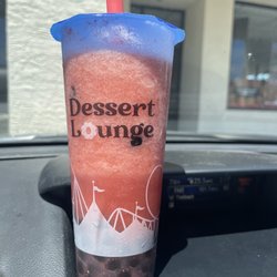 Dessert Lounge - Strawberry guava slushy with boba
