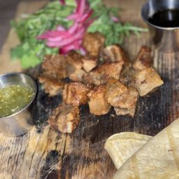 Deconstructed Pork Belly Tacos