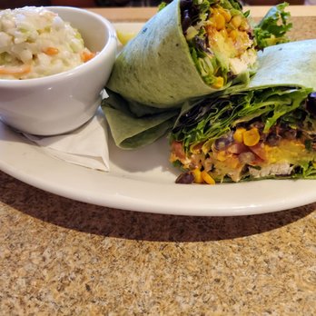 Thunderbird Restaurant - Southwestern wrap and coleslaw - American Near Me - Mt. Carmel Junction, Utah