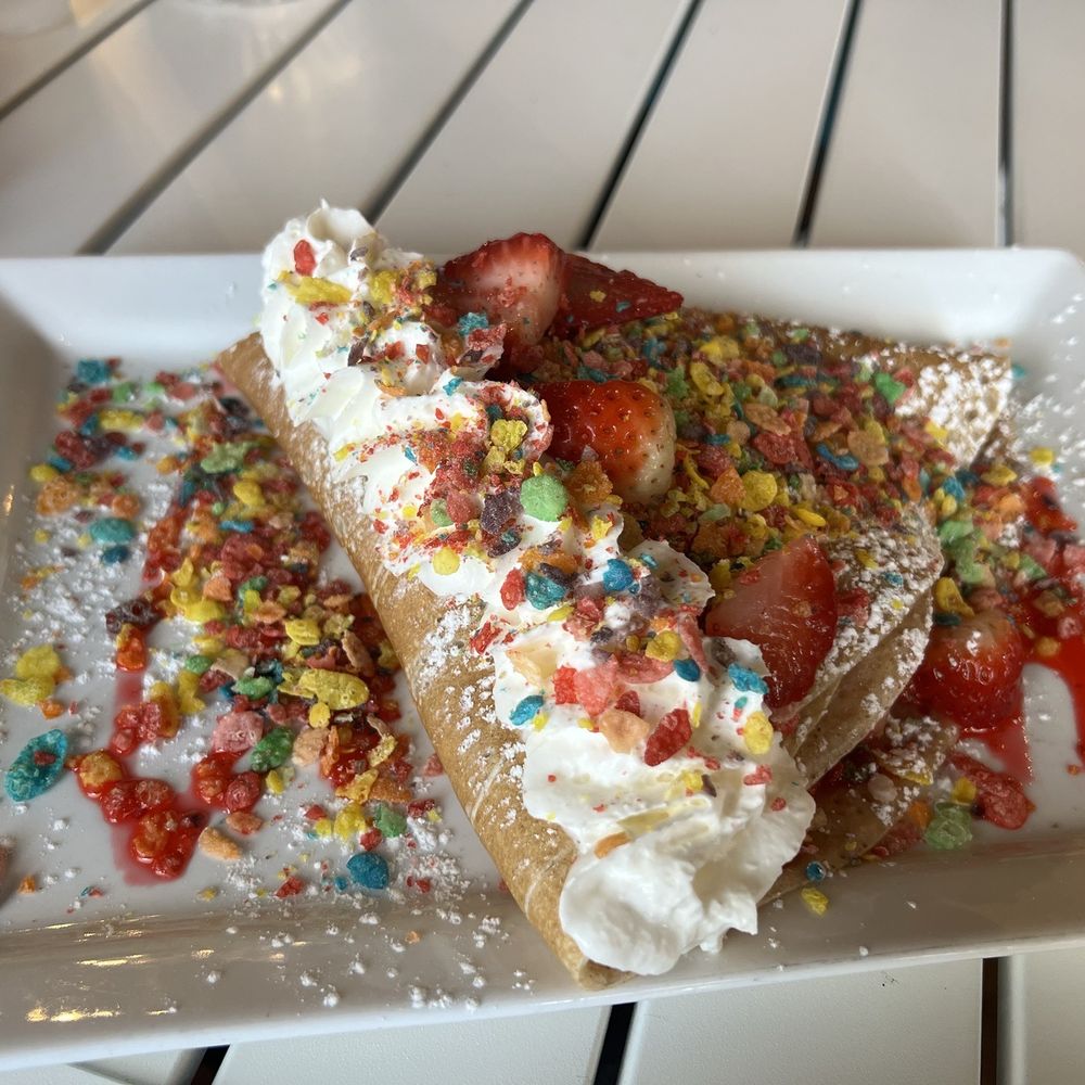 Dolci Chocolatte Cafe - Fruity pebbles crepe - Breakfast & Brunch Near Me - Forest Park, Illinois Dolci Chocolatte Cafe - Fruity pebbles crepe - Breakfast & Brunch Near Me - Forest Park, Illinois