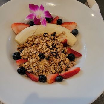 Table 57 - Breakfast Banana Split.   Heavenly. - Breakfast & Brunch Near Me - Visalia, California