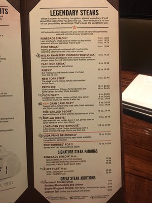 Menu photo 8 LongHorn Steakhouse Spring, TX