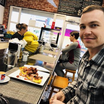 Atlantis Cafe - Atlantis omelette, Cuban espresso and my beautiful husband - Coffee & Tea Near Me - Miami, Florida