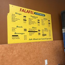 Falafel Express - Menu