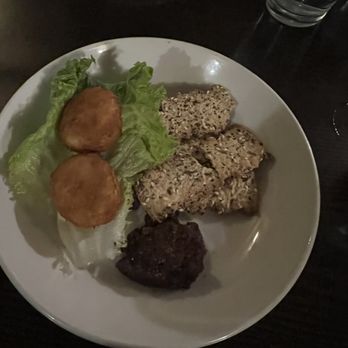 Bistro At the Bijou - Fried goat cheese with fig jam. - Vegetarian Near Me - Knoxville, Tennessee