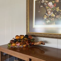 Oakton Street Antique Centre - Huge cluster of grapes with rare 3 colors