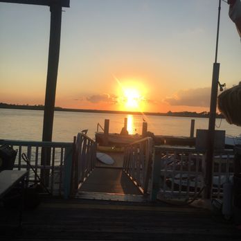 A-J's Dockside Restaurant - The sunset was awesome. We sat on the dock and that was great with the exception of the flies! Needs to be screened in! - Seafood Near Me - Tybee Island, Georgia