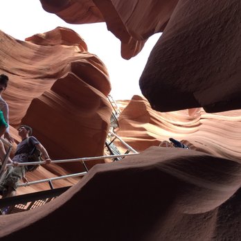 Lower Antelope Canyon - Descending down - Parks Near Me - LeChee, Arizona Lower Antelope Canyon - Descending down - Parks Near Me - LeChee, Arizona
