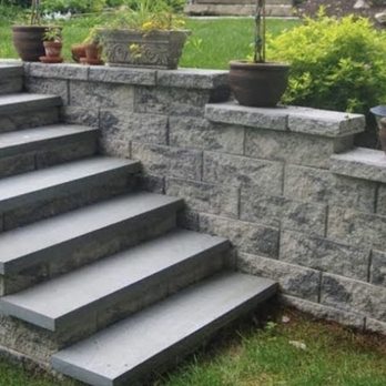 R&Re Construction - Block wall bluestone steps - Masonry/Concrete Near Me - Oakville, Connecticut R&Re Construction - Block wall bluestone steps - Masonry/Concrete Near Me - Oakville, Connecticut
