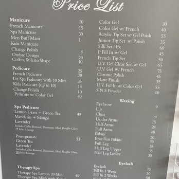 Liz Nail & Spa - Price List - Nail Salons Near Me - Flushing, New York