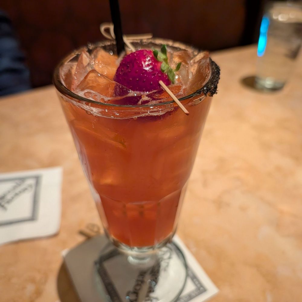 strawberry-infused margarita strawberry-infused margarita