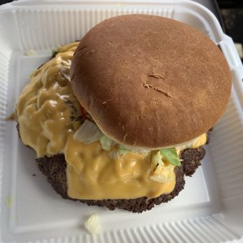 Big Ass Burgers - The burger was as large as this take out container! - Fast Food Near Me - Thoreau, New Mexico