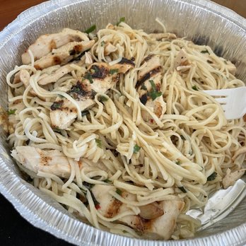 Anthony's Pizza & Italian Restaurant - Create your own pasta: angel hair, garlic and oil, and grilled chicken. This was only half! Super generous portion - Italian Near Me - Malvern, Pennsylvania Anthony's Pizza & Italian Restaurant - Create your own pasta: angel hair, garlic and oil, and grilled chicken. This was only half! Super generous portion - Italian Near Me - Malvern, Pennsylvania