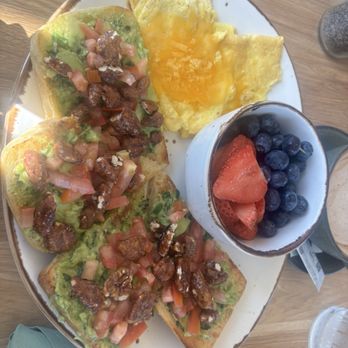 Local Kitchen - Cheesy Eggs & Avocado ToastAvocado - American Near Me - Manhattan Beach, California Local Kitchen - Cheesy Eggs & Avocado ToastAvocado - American Near Me - Manhattan Beach, California