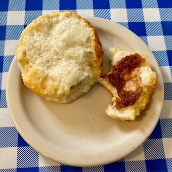 Moose Cafe - Biscuit with apple butter - Southern Near Me - Colfax, North Carolina