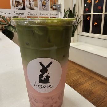 L'moon Creamery - Pasadena - Matcha/Strawberry With Lychee Jelly - Ice Cream & Frozen Yogurt Near Me - Pasadena, California