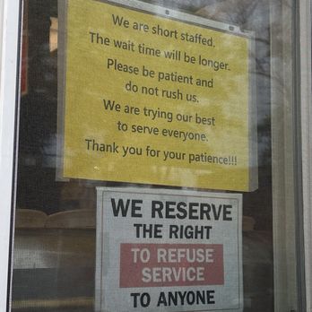 Gee N Jays - a sign in the window of a restaurant - Chinese Near Me - Elgin, Illinois
