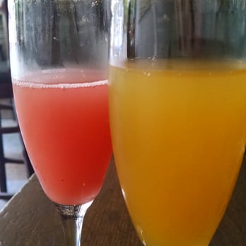 Brooklyn Moon Cafe - $1 bottomless Mimosas (Left: Guava, Right: Mango) - Southern Near Me - Brooklyn, New York Brooklyn Moon Cafe - $1 bottomless Mimosas (Left: Guava, Right: Mango) - Southern Near Me - Brooklyn, New York