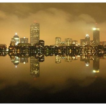 Charles River Bike Paths - Memorial Drive night view - Parks Near Me - Boston, Massachusetts