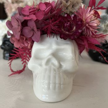 Bloomed Roots - Dried flowers and a skull for year round - Floral Designers Near Me - Louisville, Kentucky
