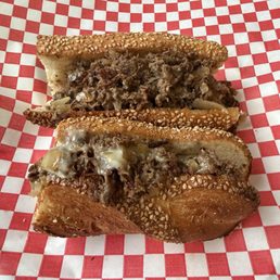 Cheesesteak & Onions on Seeded Roll