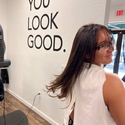 Salon Encore - After! Flipping her hair with confidence