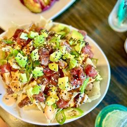 Serendipity Cafe and Bar - Happy hour poke nacho for $10