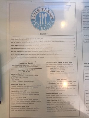 Menu photo 1 Texas Tea Room Carthage, TX Menu photo 1 Texas Tea Room Carthage, TX