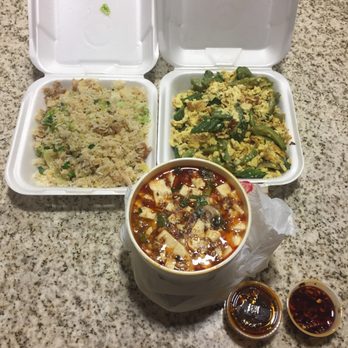 Asian Cafe Express - Salt fish and chicken fried rice, Eggs and bitter melon, Ma Po tofu - Chinese Near Me - Mesa, Arizona Asian Cafe Express - Salt fish and chicken fried rice, Eggs and bitter melon, Ma Po tofu - Chinese Near Me - Mesa, Arizona