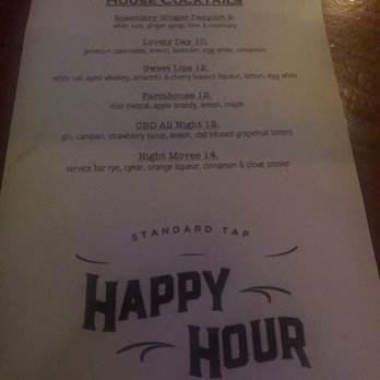 Standard Tap - House cocktails for happy hour - Burgers Near Me - Philadelphia, Pennsylvania