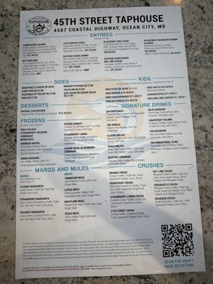 Menu photo 2 45th Street Taphouse Ocean City, MD Menu photo 2 45th Street Taphouse Ocean City, MD