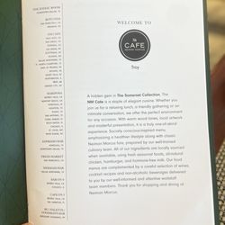 NM Cafe - Menu