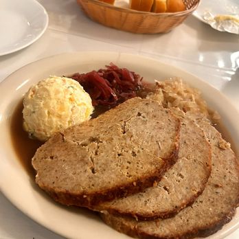 DJ's Bistro - Meat loaf with sauerkraut and purple cabbage - German Near Me - Concord, California