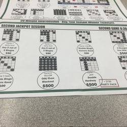 Longview Bingo Center - Pricing for second sessions for day and evening