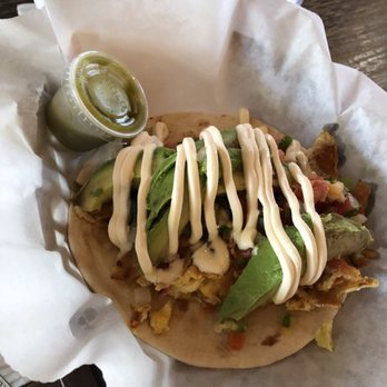 Lazarus Brewing - Migas taco +avocado+crema delicious and affordable Breakfast Tacos - Breweries Near Me - Austin, Texas Lazarus Brewing - Migas taco +avocado+crema delicious and affordable Breakfast Tacos - Breweries Near Me - Austin, Texas