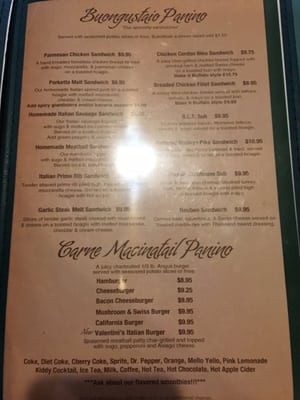 Menu photo 2 Valentini's Supper Club Chisholm, MN