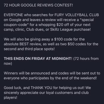 Fury Volleyball Club - Post from club - Sports Clubs Near Me - Canton, Georgia Fury Volleyball Club - Post from club - Sports Clubs Near Me - Canton, Georgia