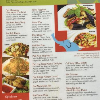 Thai Pepper True Thai Kitchen - Full Menu (page 7 of 7) (prices current as of May 6th, 2024) - Thai Near Me - Tacoma, Washington