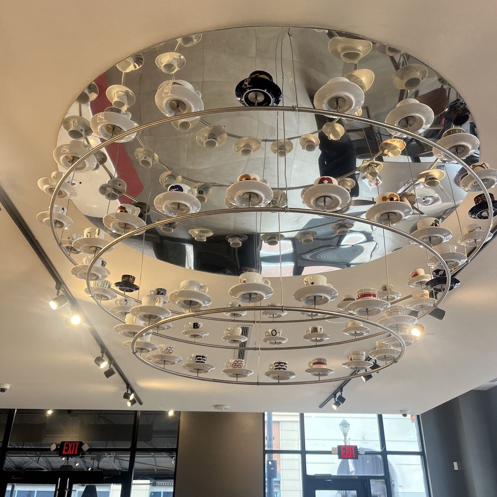 illy Caffé - Espresso cup chandelier - Cafes Near Me - Atlanta, Georgia