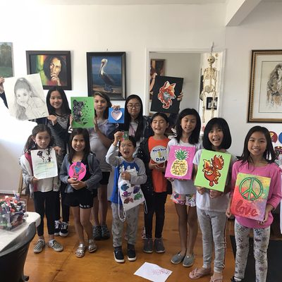 Winter, Spring, & Summer Art Camps - * Art Camps for Kids *
- Full Days - Projects are endless, so get started with the theme of your choice: Princess', Harry Potter, or any character of their choice. 
- Morning + Afternoon Half Days - Begin with sketching, learn the stick figure/manikin, create a project of your choice.
- Pay Per Hour - Great for last minute registrations. Must confirm dates and times before class.