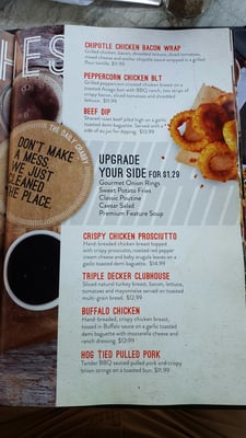 Menu photo 6 Crabby Joe's Bar & Grill Exeter, ON