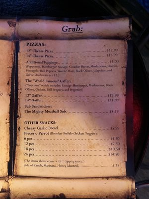 Menu photo 8 The Gaff Port Aransas, TX