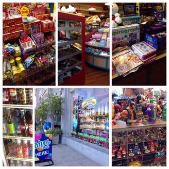 Fuzziwig's Candy Factory - novelty candy, "homemade sweets," old-timey games, unique sodas, colorful entrance, marvel toys - Desserts Near Me - Coronado, California