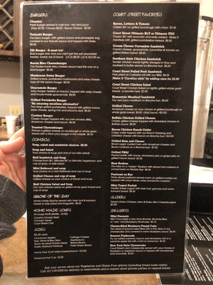 Menu photo 7 Court Street Cafe Franklin, IN Menu photo 7 Court Street Cafe Franklin, IN