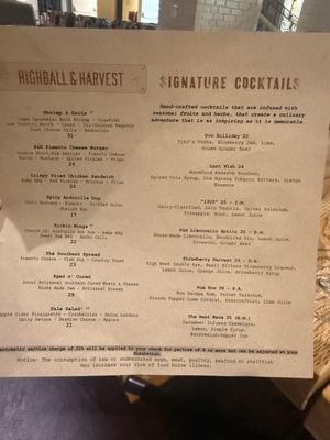 Menu photo 1 Highball & Harvest Orlando, FL Menu photo 1 Highball & Harvest Orlando, FL