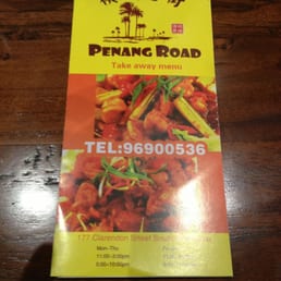 Takeaway menu