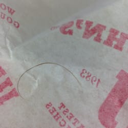 Jimmy John's - Turkey breast sandwich with a side order of hair... Thanks, but I'll pass.